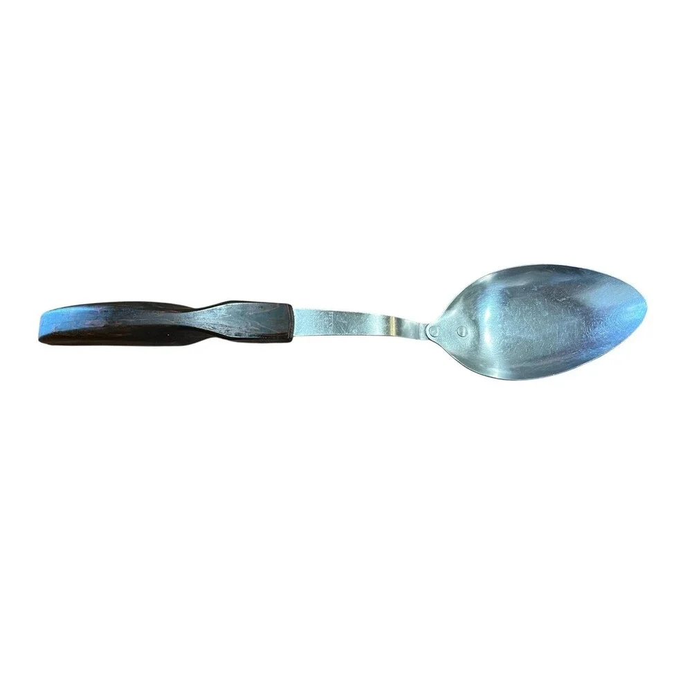Vintage Cutco No 12  Brown Wood Handle Basting Serving Spoon 12